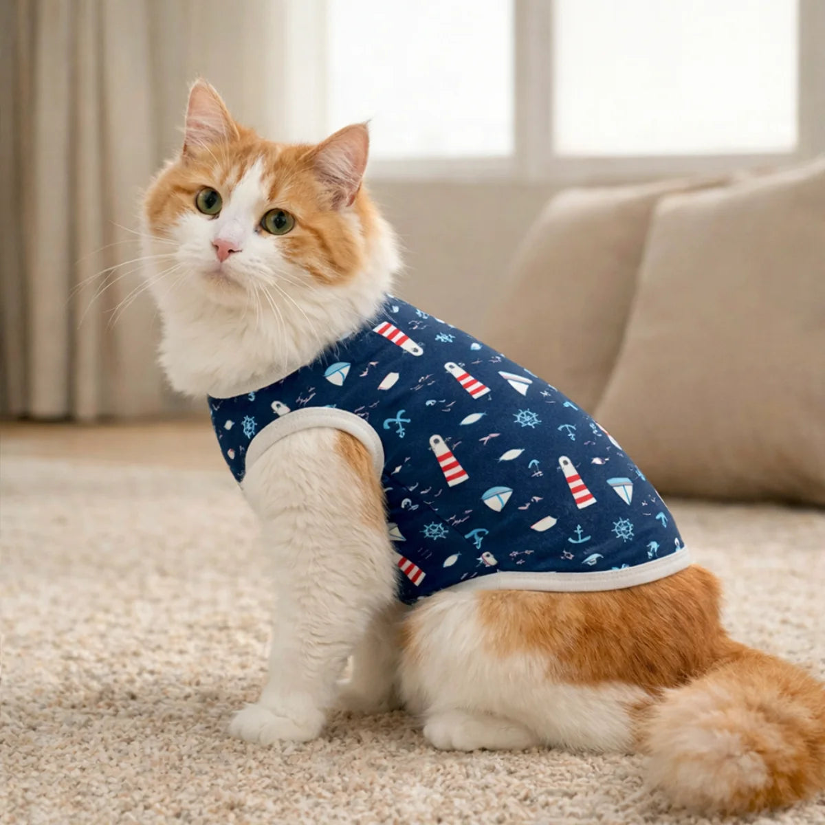 Roupa para Cachorro Pequeno Skeepy Soft™ Marítimo