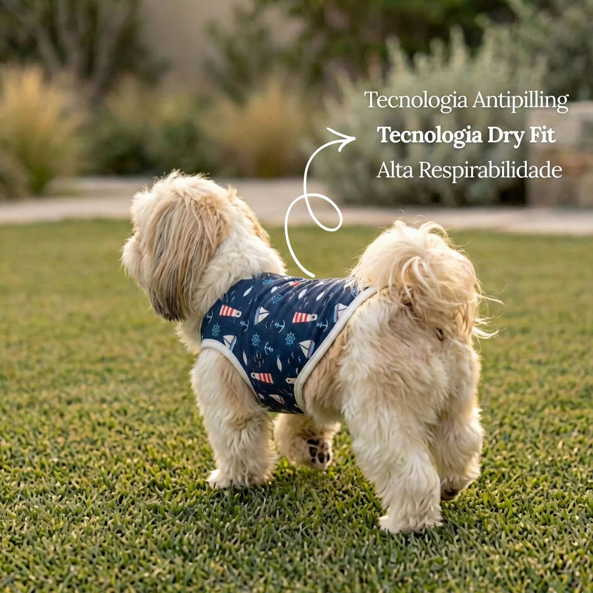 Roupa para Cachorro Pequeno Skeepy Soft™ Marítimo