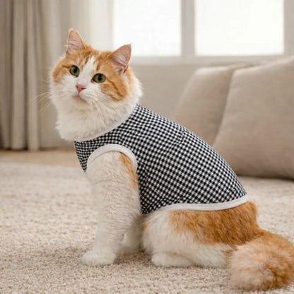 Roupa para Cachorro Pequeno Skeepy Soft™ Xadrez