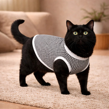 Roupa para Cachorro Pequeno Skeepy Soft™ Xadrez