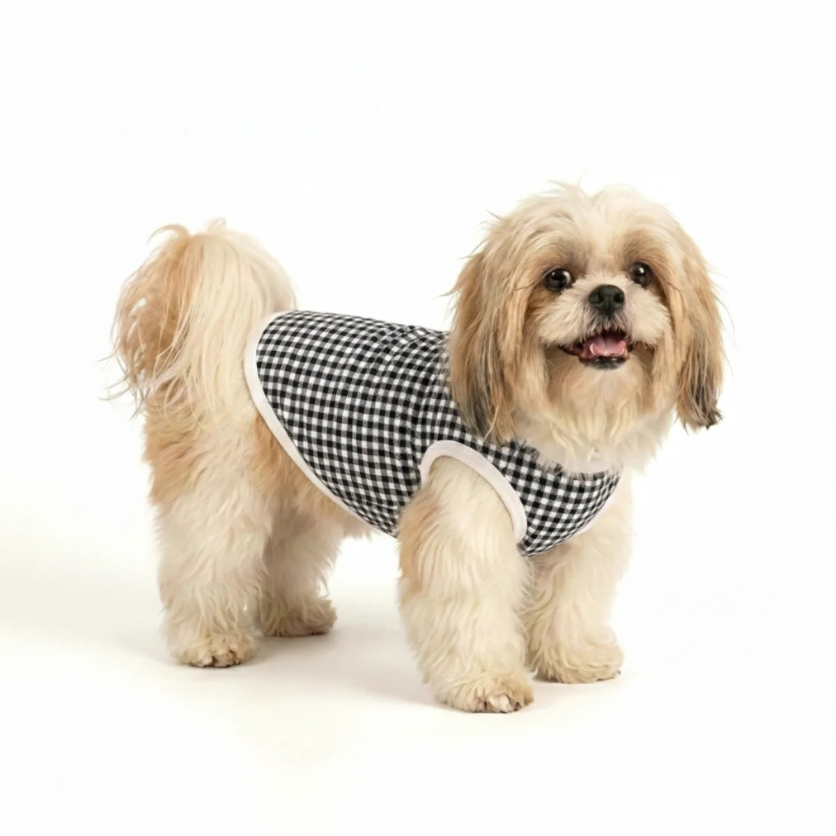 Roupa para Cachorro Pequeno Skeepy Soft™ Xadrez