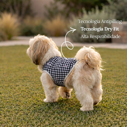 Roupa para Cachorro Pequeno Skeepy Soft™ Xadrez